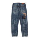Creative Patchwork Women's Jeans with Casual Style