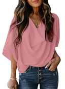 Chic Boat Neck Women's Blouse