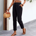 Women's Chino Pants with Elastic Waistband