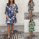 Floral Ruffle Women's Shirt Dress