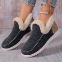 Women's Fleece-Lined Non-Slip Slippers for Cozy Comfort