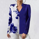 Floral Pattern Women's V-Neck Blouse
