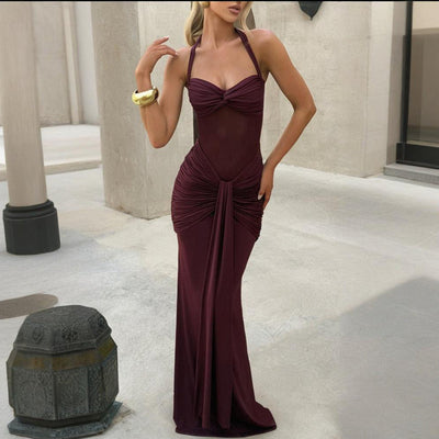 Chic Maxi Dress with Sophisticated Draping