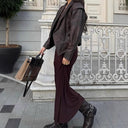 Chic Women's Blazer with Belt & Decorative Lacing