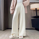 Chic Wide-Leg Trousers with Fringes for Women