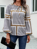 Chic Women's Blouse with Ruffle Accents and Trendy Design