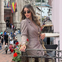 Chic Women's Blazer with Belt