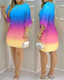Vibrant Gradient Women's Casual Dress