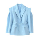 Stylish Women's Blazer Jacket with Wide Shoulders