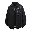 Floral Print Women's Blouse Jacket in Soft Fabric
