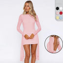 Chic Asymmetrical Hem Wrap Dress for Women