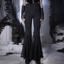 Ladies Flared Pants with Lace Details
