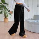 Chic Velour Trousers for Women