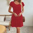 Chic Layered Ruffle Dress for Women