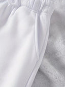 Women's Chic Elastic Waist Leisure Pants with Pockets