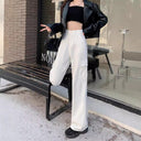 Chic Women's Wide Leg Cargo Pants with Pockets