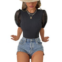 Refined Lace Sleeve Women's Bodysuit