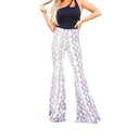 Women's Flared Leggings with Stunning Snake Skin Design