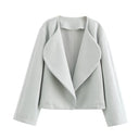 Chic Women's Oversized Blazer with Stylish Lapels