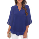 Flared Sleeve Women's Airy Blouse