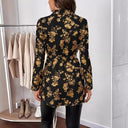 Women's Floral Knot Blouse - Chic Style