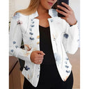Floral Print Women's Blazer with Tailored Fit