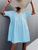 Women's Summer V-Neck Dress in Flowy Style