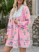 Floral Ruffled Blouse Dress for Women