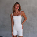Chic Ladies' Bodysuit with Slim Straps and Flattering Fit