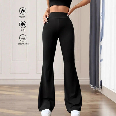 Women's Flared Pants in Cozy Fabric