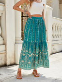 Flowy Paisley Maxi Skirt for Women