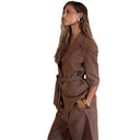 Chic Women's Blazer with Belt