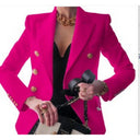 Chic Blazer with Gold Button Accents
