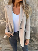 Chic Women's Striped Blazer in Timeless Design