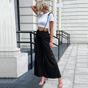 Chic High-Waisted Palazzo Pants with Pockets for Women