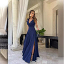 Chic High-Slit Evening Dress for Women