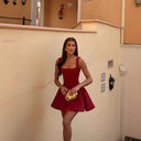 Flared Skirt Women's Short-Sleeve Dress