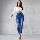 Trendy Ripped Skinny Jeans for Women