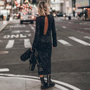 Women's Shimmery Long Sleeve Dress