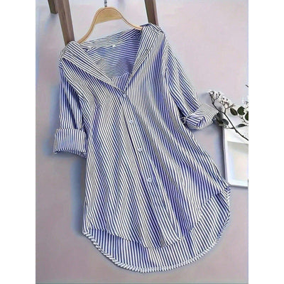 Chic Women's Striped Blouse Shirt
