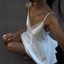 Chic Lace-Trimmed Women's Nightgown