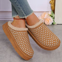 Glitter-Accent Women's Cozy Slippers