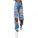 Trendy Distressed Women's Denim Jeans