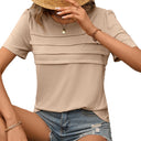 Textured T-Shirt for Women - Stylish Design