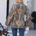 Chic Women's Printed Blouse - Fashion Forward Style