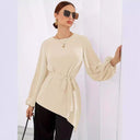 Chic Long Sleeve Wrap Blouse for Women