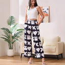 Chic Women's Graphic Print Trousers