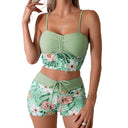 Floral Ruffle Women's Bikini Set