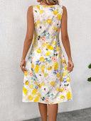 Floral Summer Dress for Women - Flowing Sleeveless Style