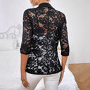 Lace Sleeve Women's Blazer for Stylish Appeal